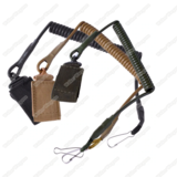 Tactical Pistol Hand Gun Spring Lanyard Sling  (Multi-Color)