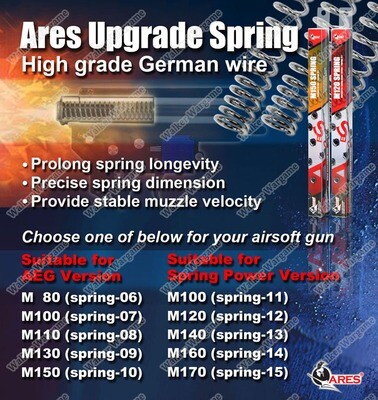 ARES AEG Upgrade Spring For Metal AEG Gearbox