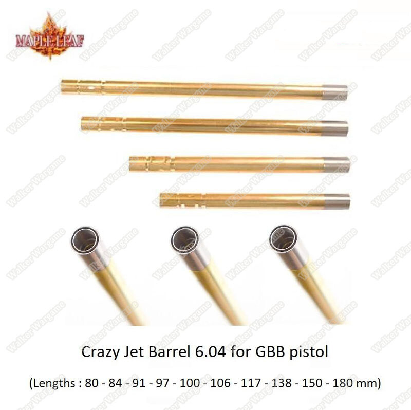 Maple Leaf Crazy Jet Inner Barrel For GBB Pistol - Multi Length