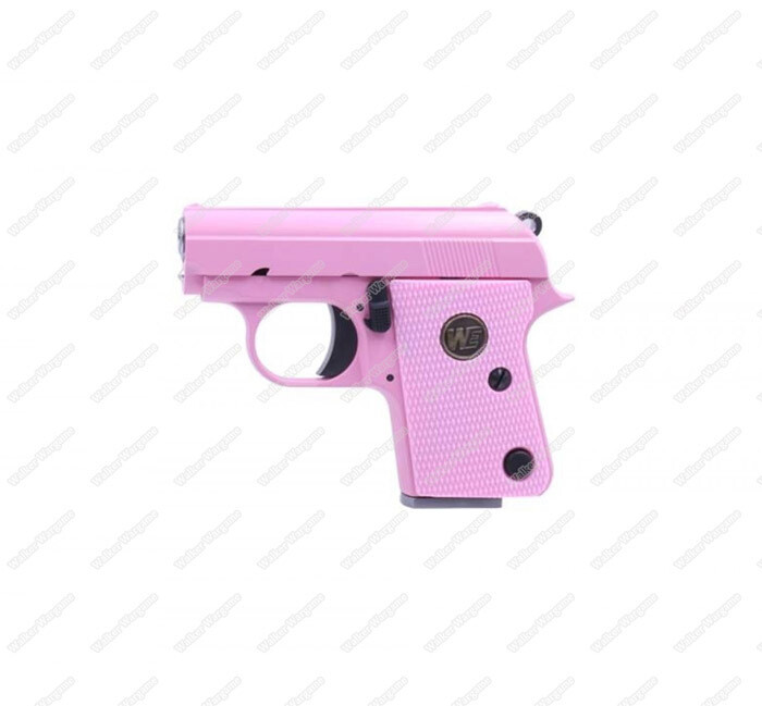 WE CT25 Colt Model 1908 Vest Pocket Mini Airsoft GBB Pistol - Pink