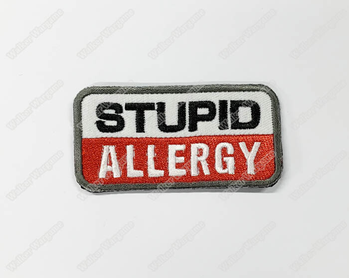 WG122 Stupid Allergy Chapter Morale Patch With Velcro - Full Colour
