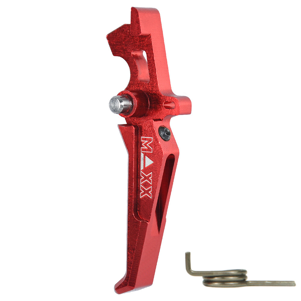 MAXX CNC Aluminum Advanced Trigger (Style E) (Red)