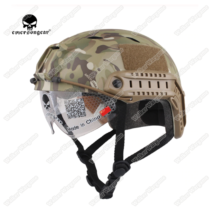 Basis Fast Jump Helmet Build in Goggle With NVG Mount & Side Rail