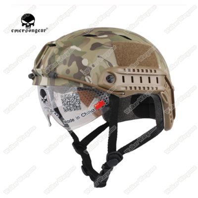 Basis Fast Jump Helmet Build in Goggle With NVG Mount & Side Rail