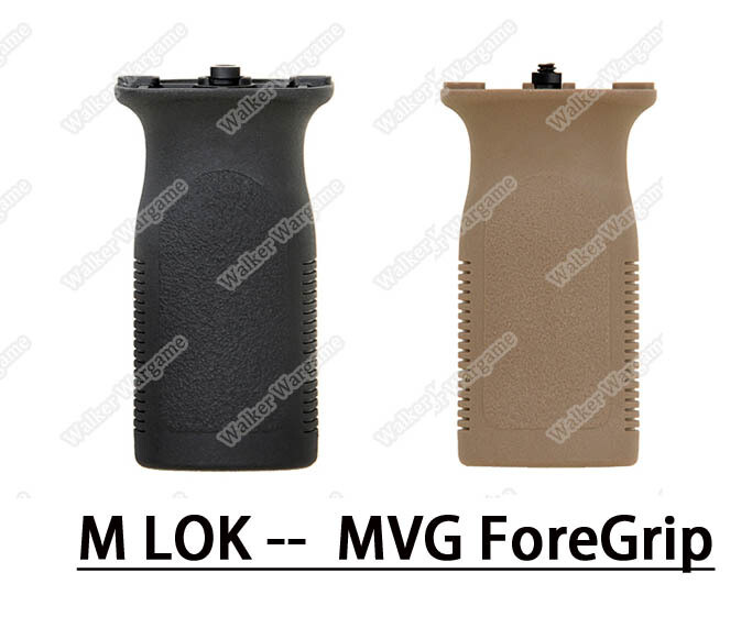 FMA MLOK MVG Front Railed Vertical Grip Slot Key Foregrip - Black Tan
