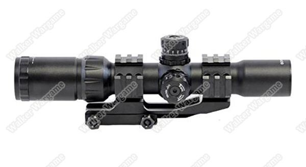 1.5-4x30 DMR Hunting Rifle Scope RGB Illuminated Mil-Dot Reticle Tactical Rifle Scope