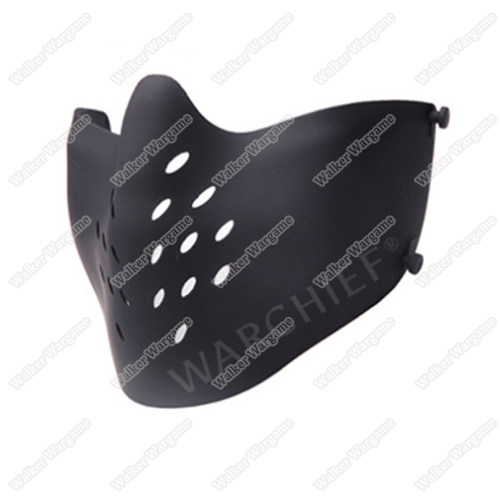 Warchief Lightweight M07 Tactical Half Face Combat Airsoft Mask - SWAT Black