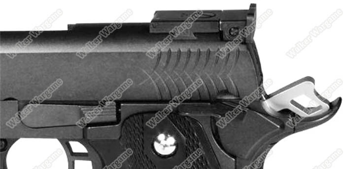 HI-CAPA 5.1 IPSCバージョン WE HI CAPA 5.1 IPSC Green Gas Blow Back Pistol Special Hole