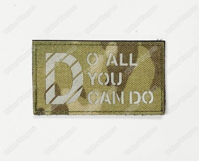 LWG032 Do All You Can Do - Laser Cut Patch With Velcro