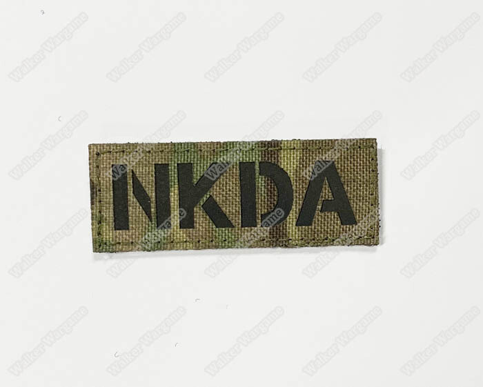 LWG029 NKDA No Known Drug Allergies Multicam - Laser Cut Patch With Velcro