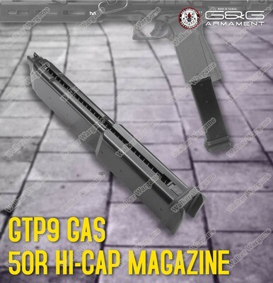 G&G 55rd Green Gas Pistol Long Magazine for G&G GTP9  GBB Black