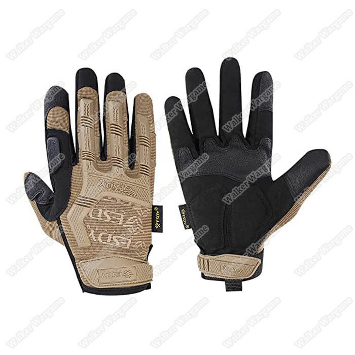 ESDY MPact Tactical Full Finger Gloves - Desert Tan