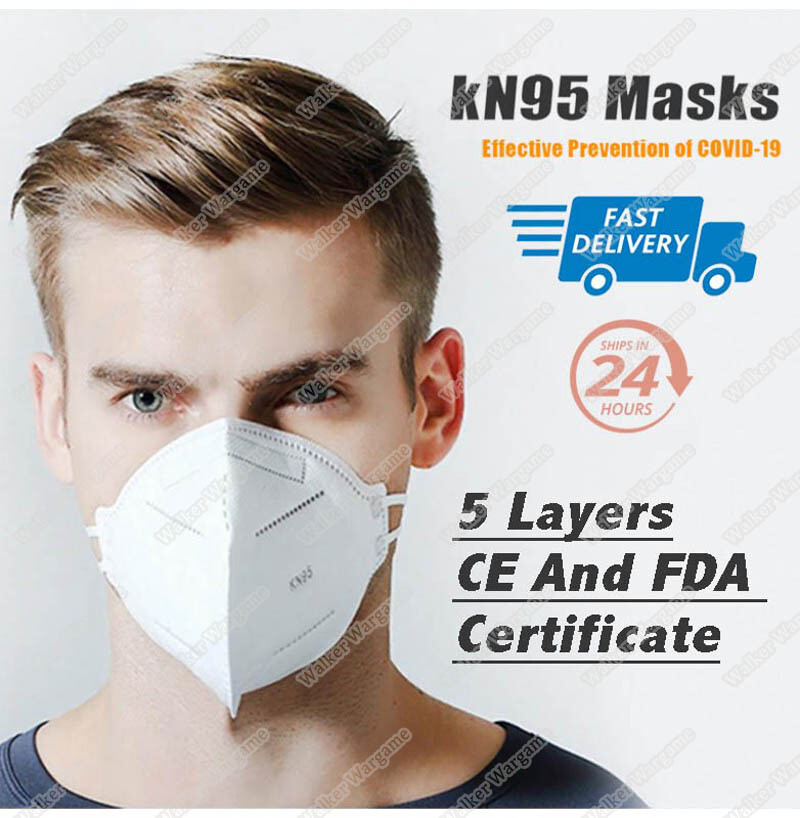 Jiesi KN95 Daily Protective Face Masks 5 Layer FDA , CE Certifications