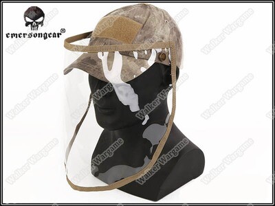 Emerson Baseball Cap With Face Shield - Speical Force AT Camo
