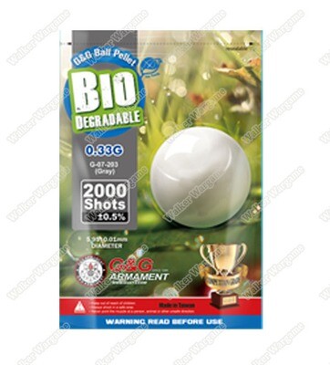 G&amp;G 0.33g High Quality Precision Grade Biodegradable BB - 2000rds