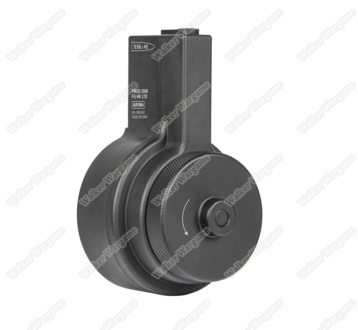 Ares Amoeba AR Style Drum Magazine 2150 rds Fit All M4 AEG