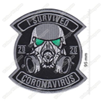 WG132 I Survived Corona Virus Chapter Morale Patch With Velcro - Full Color