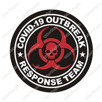 WG134 COVID19 Outbreak Response Team Patch With Velcro - Full Color