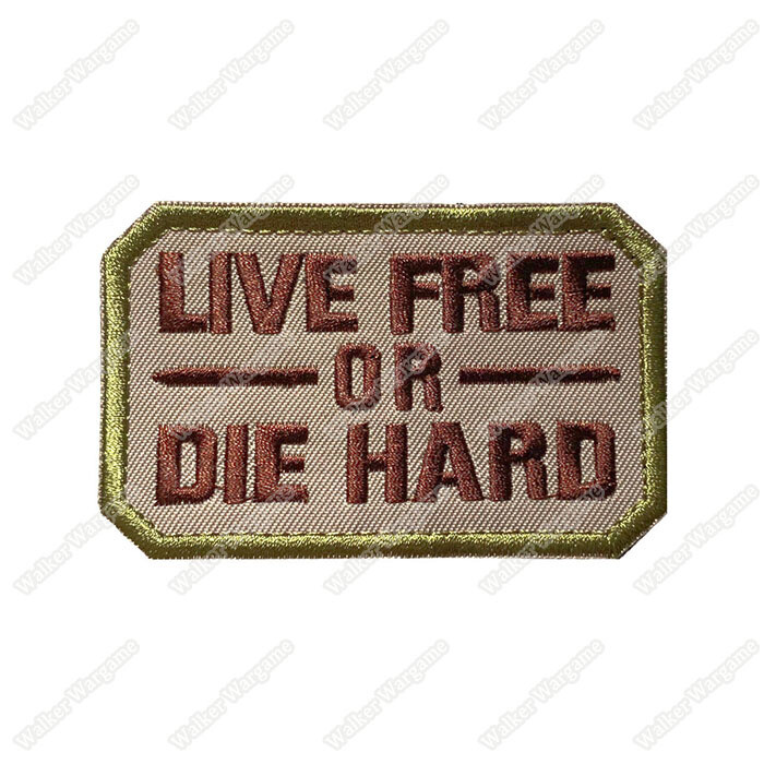 WG136 Live Free Or Die Hard Morale Patch With Velcro - Full Color