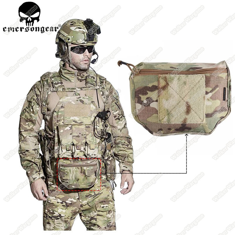 Emerson Belly Pouch Drop Down Velcro Utility Pouch Multicam