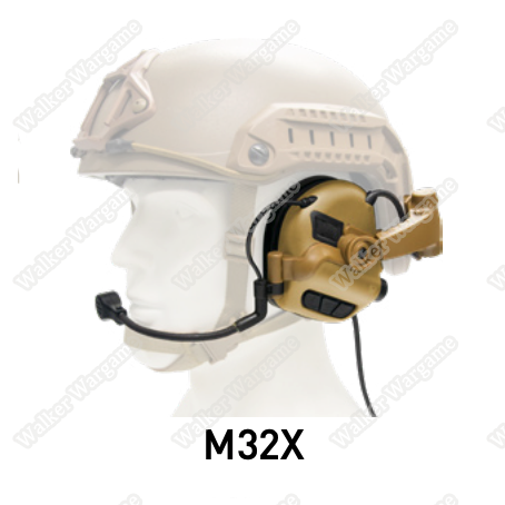 EARMOR MilPro M32X Mark3 Military Spec Electronic Communication Hearing Protector With helmet Mount