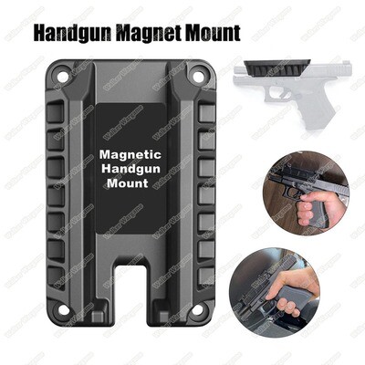 Magnetic Gun Mount &amp; Holster for Vehicle, Home or Office- Firearm Accessories