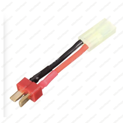 Small Tamiya Plug To DEANS T-plug Convertor - T Male to Tamiya Female
