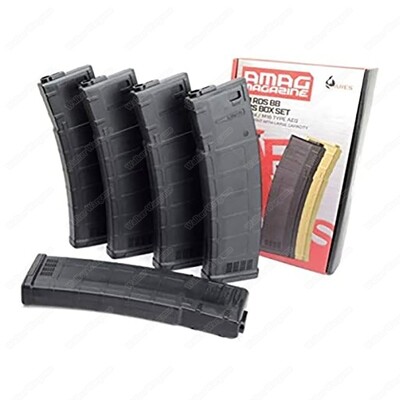 ARES AMAG 130rd Magazine M4 / M16 Mid Cap Magazine for AEG Rifles Black