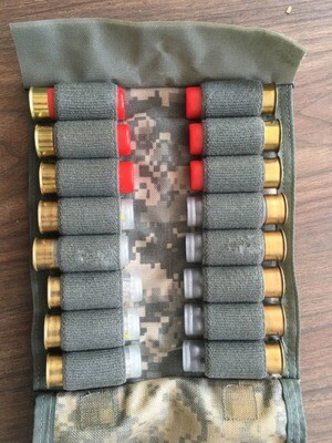 original US issus Tactical Molle 12g Shotgun Shell Holder Pouch 16 Rounds - US Army Digtial Camo ACU