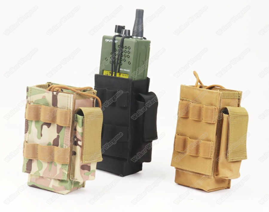 Tactical Molle Radio Poiich With Shotgun Shell Holder