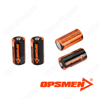 OPSMEN CR123A 4-Pack High-Performance Lithium Batteries