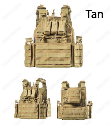 YAKEDA Quick Release Plate Carrier Molle Vest - Multic Color