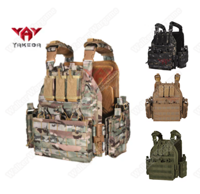 YAKEDA Quick  Release Plate Carrier Molle Vest - Multic Color
