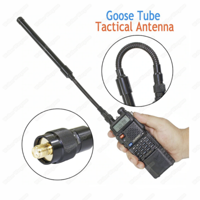 Goose Tube Foldable Tactical Antenna SMA-Female For Walkie Talkie Baofeng UV-82 UV-5R Radio