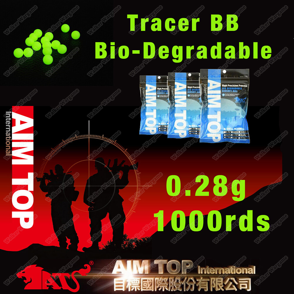 ​AIM TOP BIO 0.28g Match Grade Glow in the Dark BB Tracer BB
