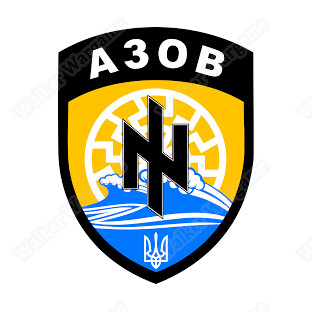 WWG146  Ukraine Azov Battalion Special Force Patch  Velcro - Full Color