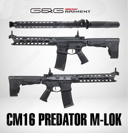 G&G Cm16 Predator MLOK Airsoft Electric Rifle AEG