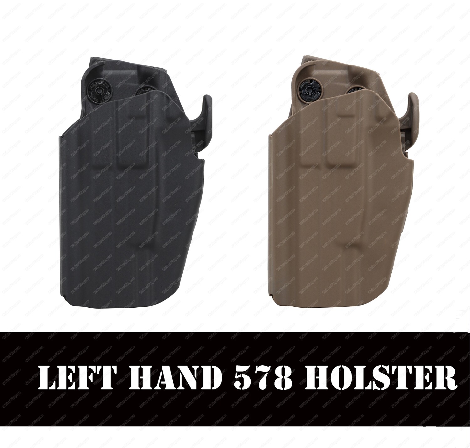578 Holster Grip Lock System Pro Fit Handgun Left hand Holster w/ Belt Clip Customizable & Adjust Fit Most Pistol