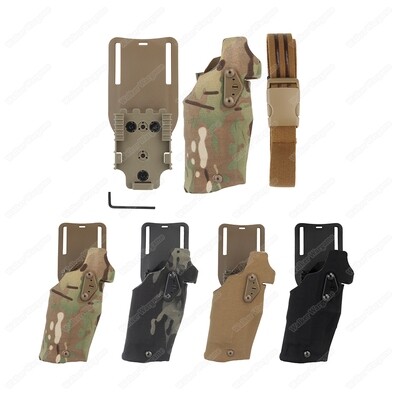 Navy SEAL Style Mid Ridge Drop Leg Holster - For Glock With X300 Torch