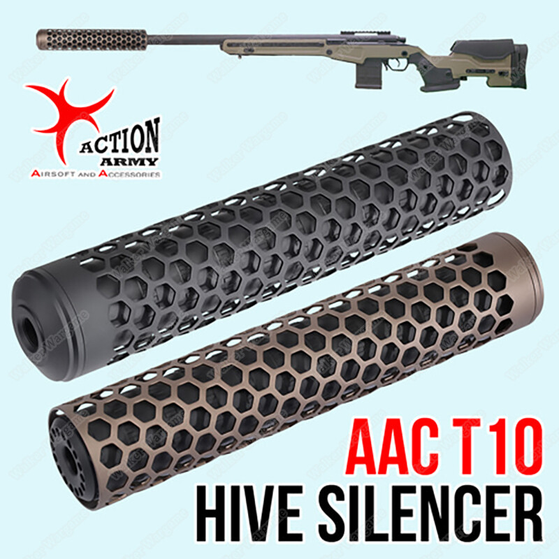 Action Army AAC T10 HIVE Sound Suppressor Silencer - T10-18