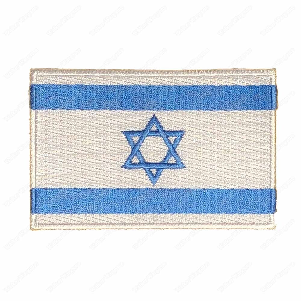 WWG058 Israel Flag Patch  Velcro - Full Color