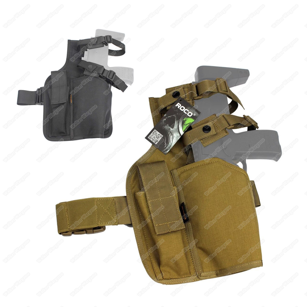 ROCO Drop Leg Mp7 Holster With Extra Mag Pouch