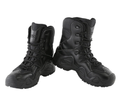 ESDY V2 High Tactical Army Boots - SWAT Black