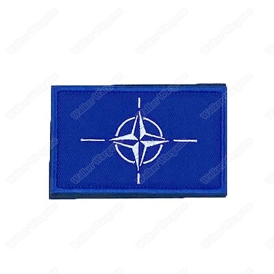 WWG149 NATO Flag North Atlantic Treaty Organization Patch  Velcro - Full Color