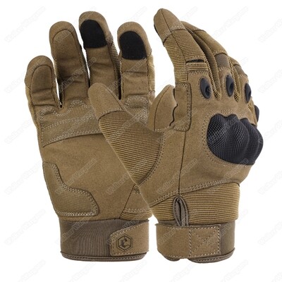 Emerson Assult Tactical Full Finger Hard Knuckle Gloves - Desert Tan