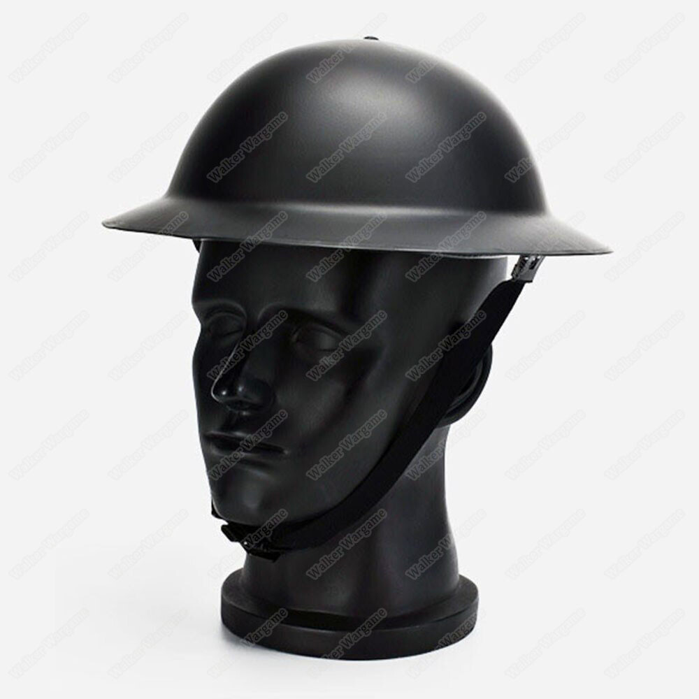 WW2 UK British Army Helmet MK2 Military Steel Helmet Black