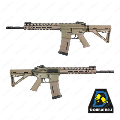 Double Bell 081S TTI TR-1 Engraved Metal Electric Airsoft Gun Tan