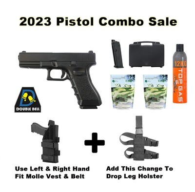 Pistol Combo Pack - G17 GBB with BB, Gas, Mag, Holster Save R840.00