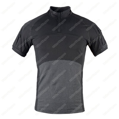 Tactical Short Sleeve Combat Shirt - SWAT Black
