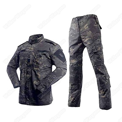 BDU Battle Dress Uniform Full Set - Special Force Multicam Black